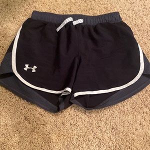 kids black under armor shorts